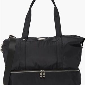 Madden Girl Black Weekend Duffle Tote Bag